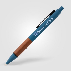 Stylo Tide en plastique recyclé avec grip en bois d’acacia (+Sérigraphie) 4