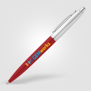 Stylo Natori en plastique recyclé avec finition chromée (+Sérigraphie) 4