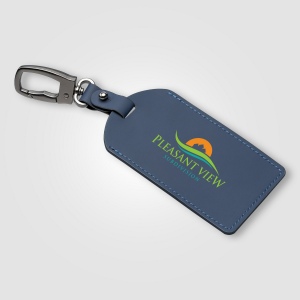 Étiquette de bagage Malmö en métal recyclé avec mousqueton – 6,5 × 17,5 cm (+Sérigraphie) 5