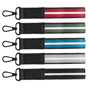 Porte-clés Newport en rPET tissé motif chevron avec mousqueton à pression – 19 × 2,5 cm (+4 Colour Inkjet) 13