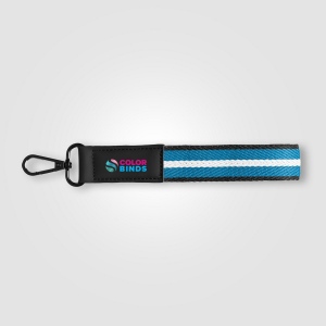 Porte-clés Newport en rPET tissé motif chevron avec mousqueton à pression – 19 × 2,5 cm (+4 Colour Inkjet) 6