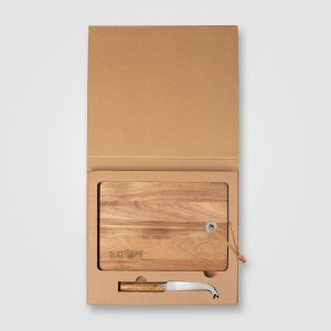 Set Mysa, couteau à fromage suspendu et planche en bambou FSC - 262 x 290 x 25 mm (+Laser) 8