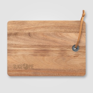 Set Mysa, couteau à fromage suspendu et planche en bambou FSC - 262 x 290 x 25 mm (+Laser) 2