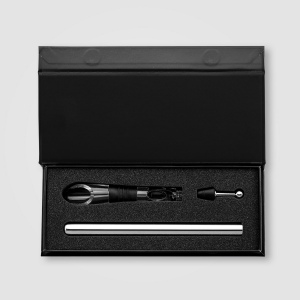 Set Neve de refroidisseurs à vin en acier inoxydable recyclé avec boîte cadeau – 2 pièces (+Tampographie) 4