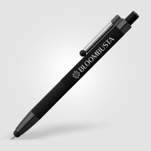 Stylo Lisbon, aluminium recyclé, monochrome, stylet anti-stress (+Laser) 11