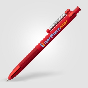 Stylo Lisbon, aluminium recyclé, monochrome, stylet anti-stress (+Laser) 4