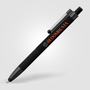 Stylo Lisbon, aluminium recyclé, monochrome, stylet anti-stress (+Laser) 3