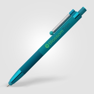 Stylo Lisbon, aluminium recyclé, monochrome, stylet anti-stress (+Laser) 5