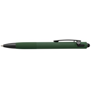 Stylo à bille Saga, aluminium recyclé, mécanisme à bouton-poussoir et stylet (+Laser) 9