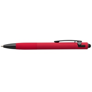 Stylo à bille Saga, aluminium recyclé, mécanisme à bouton-poussoir et stylet (+Laser) 10