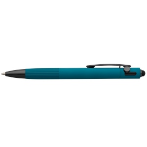 Stylo à bille Saga, aluminium recyclé, mécanisme à bouton-poussoir et stylet (+Laser) 11