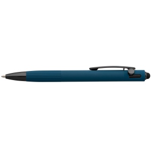 Stylo à bille Saga, aluminium recyclé, mécanisme à bouton-poussoir et stylet (+Laser) 12