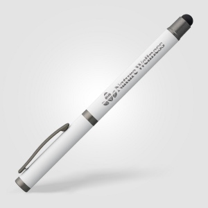 Stylo gel à stylet Bowie en aluminium recyclé (+Laser) 14