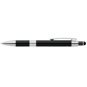 Stylo Adorn en aluminium recyclé avec finition chromée et stylet (+Laser) 7