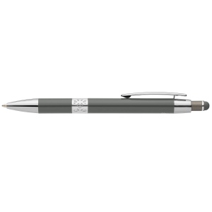 Stylo Adorn en aluminium recyclé avec finition chromée et stylet (+Laser) 8
