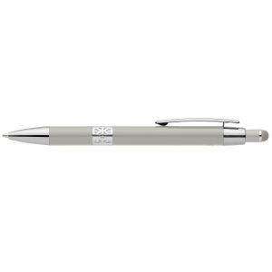 Stylo Adorn en aluminium recyclé avec finition chromée et stylet (+Laser) 9