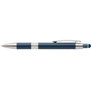 Stylo Adorn en aluminium recyclé avec finition chromée et stylet (+Laser) 11