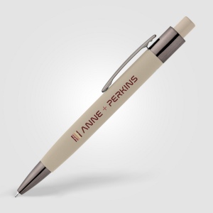 Stylo Malmö en aluminium recyclé avec corps soft-touch (+Laser)