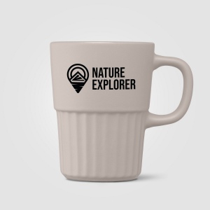 Mug Majesty en céramique avec finition mate et relief cannelé – 445 ml (+Sérigraphie) 4