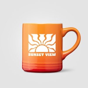 Mug Corin en céramique avec effet ombré silhouette – 355 ml (+Sérigraphie) 4