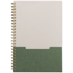 Carnet Lino, papier FSC, couverture à spirales, pages verticales- A5 (+Sérigraphie) 7