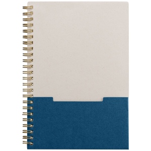 Carnet Lino, papier FSC, couverture à spirales, pages verticales- A5 (+Sérigraphie) 9