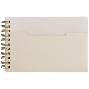 Carnet Lino, papier FSC, couverture à spirales, pages horizontales - A6 (+Sérigraphie) 7