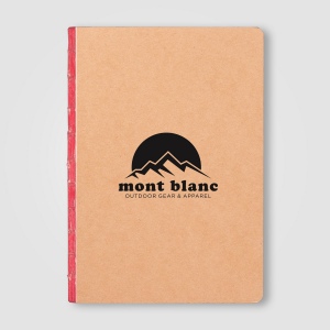Carnet Romy en kraft bord coloré – A5 (+Sérigraphie) 11
