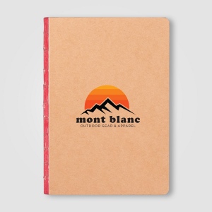Carnet Romy en kraft bord coloré – A5 (+Sérigraphie) 4