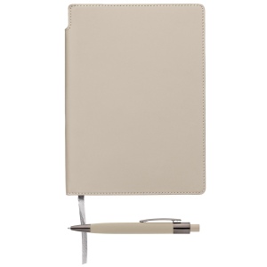 Carnet Malmö à couverture souple recyclée + stylo – A5 (+Sérigraphie) 6