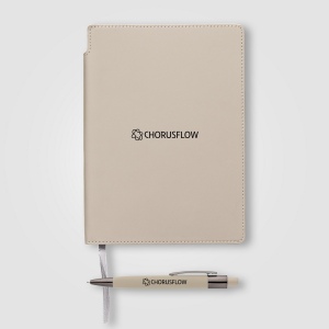 Carnet Malmö à couverture souple recyclée + stylo – A5 (+Sérigraphie) 7
