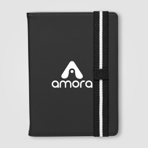 Journal rechargeable Newport en PU recyclé à motif chevron – A5 (+Sérigraphie) 8