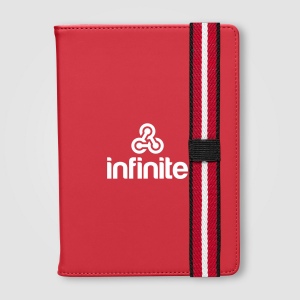 Journal rechargeable Newport en PU recyclé à motif chevron – A5 (+Sérigraphie) 9
