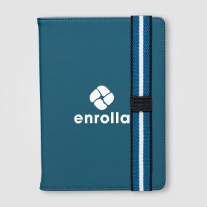 Journal rechargeable Newport en PU recyclé à motif chevron – A5 (+Sérigraphie) 10