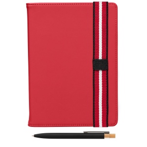 Set de Stylos Newport Recyclés Chevron avec Carnet Rechargeable – A5 (+4 Colour Inkjet) 6