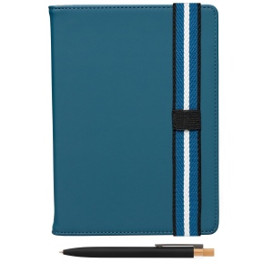 Set de Stylos Newport Recyclés Chevron avec Carnet Rechargeable – A5 (+4 Colour Inkjet) 7