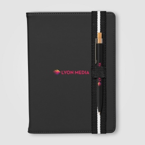 Set de Stylos Newport Recyclés Chevron avec Carnet Rechargeable – A5 (+4 Colour Inkjet) 2