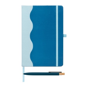 Carnet Grete à motif vagues + stylo - A5 (+Sérigraphie) 9