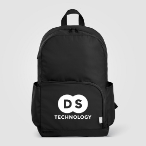 Sac à dos Kora, double poche, fermeture éclair dorée, rPET, 38 cm - 20 L (+Sérigraphie) 3