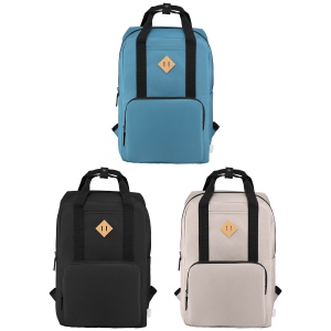 Sac à dos Majesty, sangle réglable, nylon 300D rPET, 38 cm - 16 L (+Sérigraphie) 9