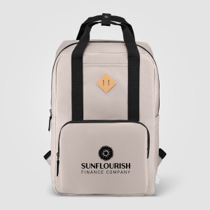 Sac à dos Majesty, sangle réglable, nylon 300D rPET, 38 cm - 16 L (+Sérigraphie)