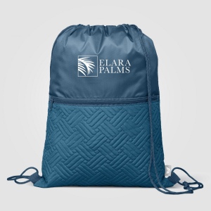 Sac à cordon Sora recyclé matelassé – 6 L (+Sérigraphie) 13