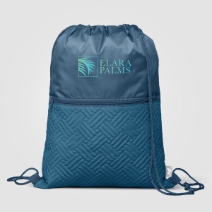 Sac à cordon Sora recyclé matelassé – 6 L (+Sérigraphie) 5