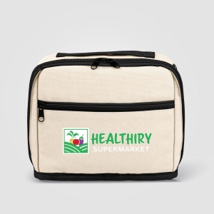 Odyssey Trousse organisatrice tech en coton recyclé 540 g/m², fermeture éclair - 1,7 L (+Sérigraphie) 8