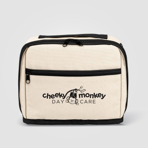 Odyssey Trousse organisatrice tech en coton recyclé 540 g/m², fermeture éclair - 1,7 L (+Sérigraphie)
