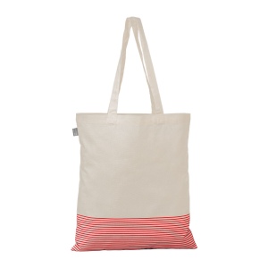 Sac fourre-tout Aro en coton recyclé micro-rayures – 9,7 L (+Sérigraphie) 8