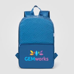 Sac à dos Sora 210D recyclé matelassé – 13 L (+Sérigraphie) 13