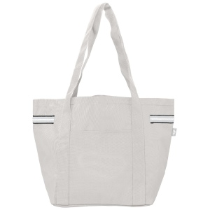Sac fourre-tout Newport en polyester recyclé à rayures – 20 L (+Sérigraphie) 7