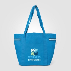 Sac fourre-tout Newport en polyester recyclé à rayures – 20 L (+Sérigraphie) 13