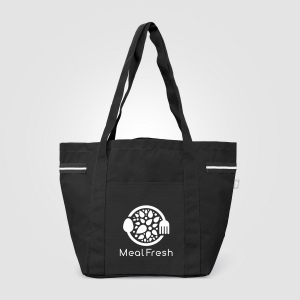 Sac fourre-tout Newport en polyester recyclé à rayures – 20 L (+Sérigraphie) 2